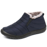 Men's Winter Waterproof Fabric Slip On Casual Ankle Boots