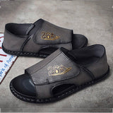 Men Summer Open Toe Leather Daily Sandals