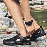 Men's Outdoor Wading Beach Shoes Mesh Non-slip Hole Sandals