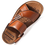 Men's Comfort Shoes Casual Outdoor Leather Breathable Rivet Sandals