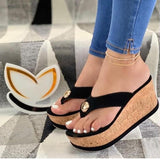 Women's Fashion Slope Heel Slippers