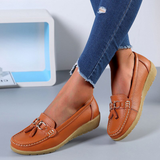 Women's Flats Ballet Leather Breathable Casual Shoes