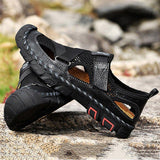 Men's Outdoor Wading Beach Shoes Mesh Non-slip Hole Sandals