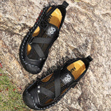 Men's Outdoor Wading Beach Shoes Mesh Non-slip Hole Sandals