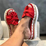 Women's Slippers Bowknot Platform Sandals