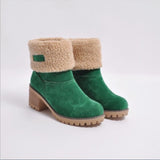 Women's Snow Boots Warm Fur And Ankle Shoes