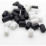 Cord Locks Silicone Toggles for Drawstrings Elastic Cord Adjuster Non Slip Stopper (100pcs)