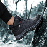 Men's Winter Thickened Plush Outdoor Anti Slip Warm Snow Boots