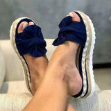 Women's Slippers Bowknot Platform Sandals