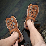 Men's Outdoor Casual Leather Sports Sandals