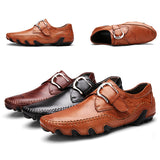 Men's Loafers & Slip-Ons Business Leather British Casual Driving Shoes All-Matching