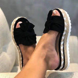 Women's Slippers Bowknot Platform Sandals