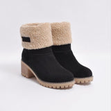 Women's Snow Boots Warm Fur And Ankle Shoes