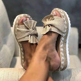 Women's Slippers Bowknot Platform Sandals