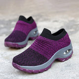 Women's flying knitting shoes, socks, fashion casual shoes