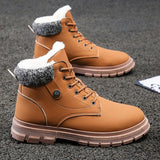 Men's Winter Plus Velvet Shoes Waterproof Thickened Warm Boots