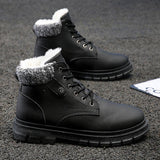 Men's Winter Plus Velvet Shoes Waterproof Thickened Warm Boots