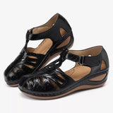 Women's Sandals Hollow Bow Comfortable Platform Sandals