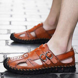 Men's Leather Soft Fashion Sandals