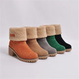 Women's Snow Boots Warm Fur And Ankle Shoes