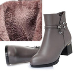 Women Slope with Thick Warm Ankle Boots