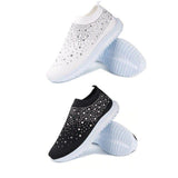 Women's Crystal Breathable Slip-On Walking Shoes