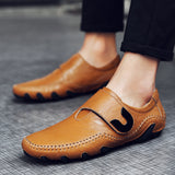 Men's Loafers & Slip-Ons Cowhide Soft Casual Sports Non-slipping Shoes