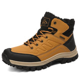 Men's Winter Thickened Plush Outdoor Anti Slip Warm Snow Boots