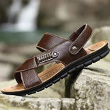 Men's Comfort Shoes Casual Outdoor Leather Breathable Rivet Sandals