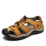 Men's Outdoor Leather Toe Cap Sandals