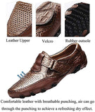 Men's Loafers & Slip-Ons Hollowed Breathable Driving British Casual Leather