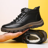 Men's Winter  Casual Business Anti-Skid Plus Cotton Warm Boots