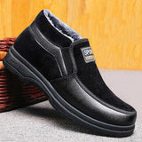 Men's Winter Comfy Soft Sole Slip-on Warm Lining Anti-Skid Snow Boots