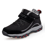 Men's Winter Outdoor Anti-Skid Comfy Plus Velvet Warm Slip-On Hiking Boots