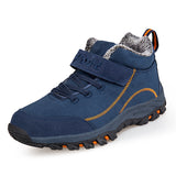 Men's Winter Outdoor Anti-Skid Comfy Plus Velvet Warm Slip-On Hiking Boots