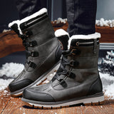 Men's Winter Casual Vintage Waterproof High-Top Warm Snow Boots