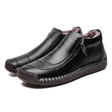 Men's Winter Large Size Vintage Casual Warm Lining Flat Boots
