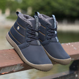 Men's Winter Super Comfy Casual Cloth Waterproof Wear Resistant Plus Velvet Shoes