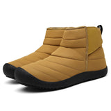 Men's Winter Hook Loop Slip-On Cloth Warm Lining High-Top Snow Boots