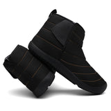 Men's Winter Hook Loop Slip-On Cloth Warm Lining High-Top Snow Boots