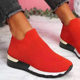 Women's Elastic Slip-On Flat Shoes