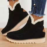 Fur Lining Ankle Snow Boots