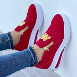 Casual  Zipper Platform Sneakers for Women