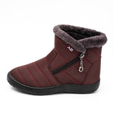 Women's Warm Fleece Cold High Top Cotton Shoes Waterproof Snow Boots