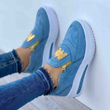 Casual  Zipper Platform Sneakers for Women