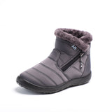 Women's Warm Fleece Cold High Top Cotton Shoes Waterproof Snow Boots