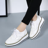 Ladies British Style Comfortable Breathable Lightweight Brogues