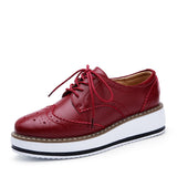 Ladies British Style Comfortable Breathable Lightweight Brogues