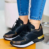 Platform Fish Mouth Ladies Casual Lace Up Sneakers