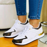 Platform Fish Mouth Ladies Casual Lace Up Sneakers